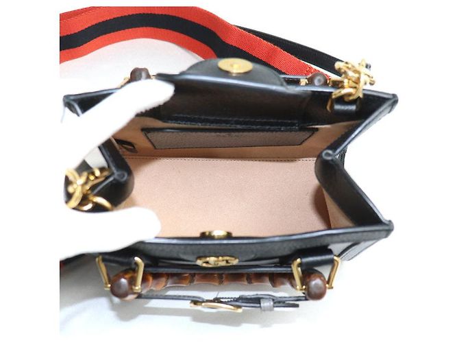 Borsa 2 in 1 in pelle Gucci Diana Nero - vista 3