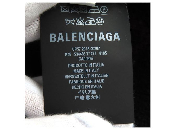 Balenciaga Logo Woll-Nylon-Strickpullover M - Ansicht 6