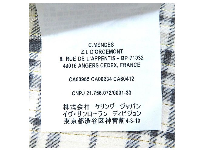 Yves Saint Laurent Blusa de seda con lazo Saint Laurent 34 Beige Negro - vista 11