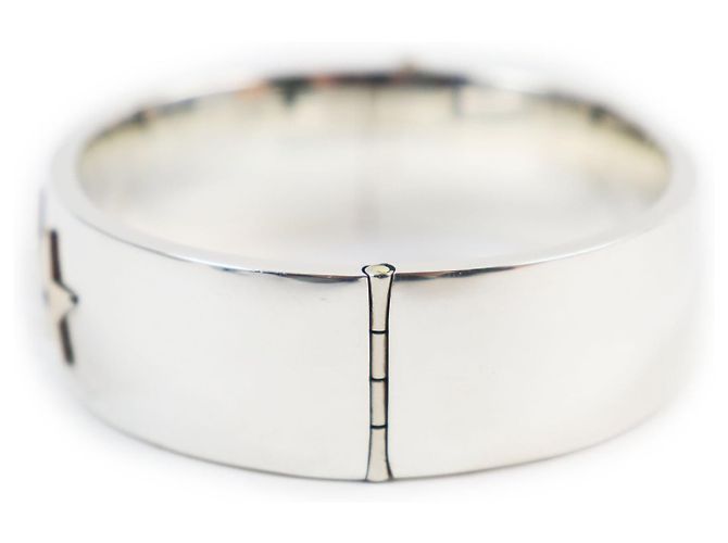 Tiffany & Co 3 Star Bangle Ruby Diamond Sapphire Silvery - view 2