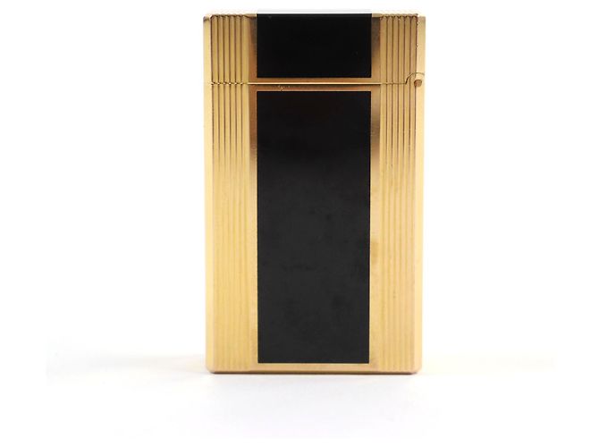 Autre Marque Dupont Lacquer Roller Gas Lighter Black Gold - view 2