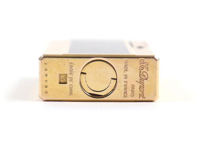 Autre Marque Dupont Lacquer Roller Gas Lighter Black Gold - view 4