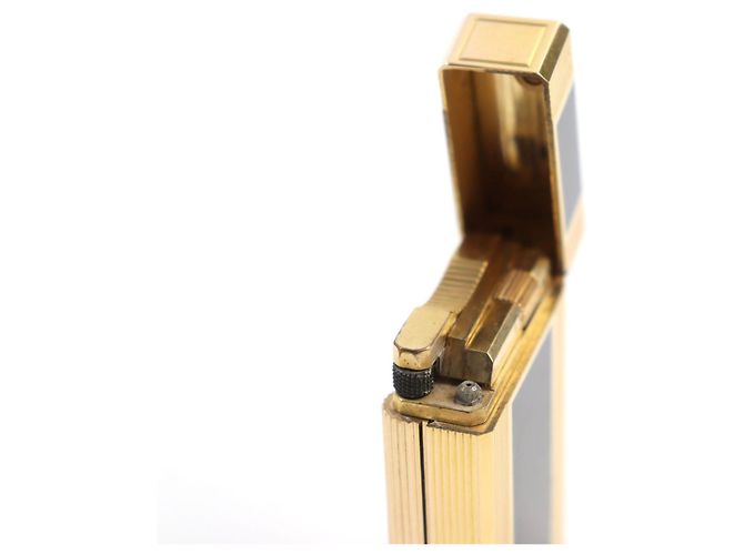 Autre Marque Dupont Lacquer Roller Gas Lighter Black Gold - view 5