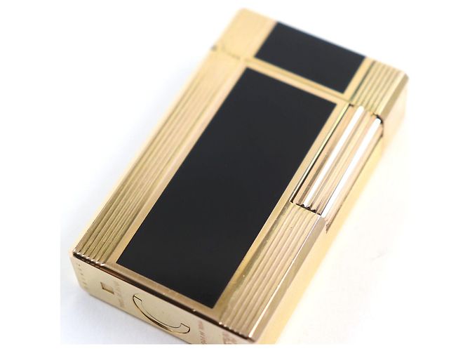 Autre Marque Dupont Lacquer Roller Gas Lighter Black Gold - view 6