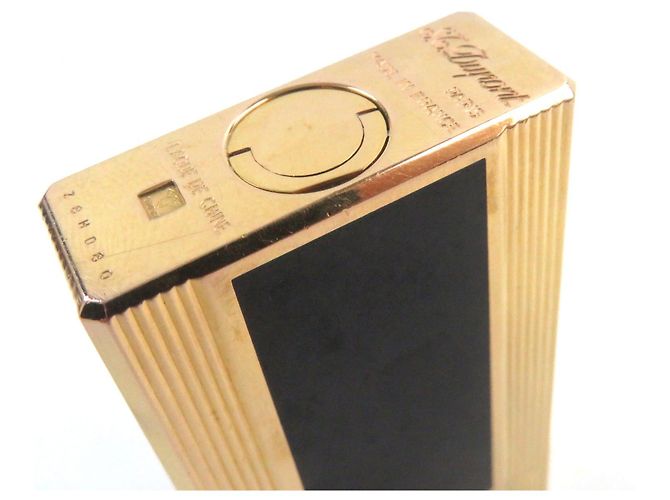 Autre Marque Dupont Lacquer Roller Gas Lighter Black Gold - view 7