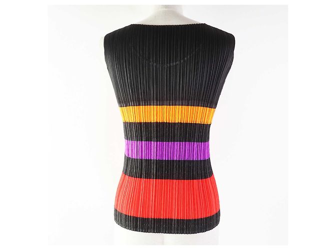 Autre Marque PLEATS PLEASE PP53-JK611 Border Pattern Jacket - view 4