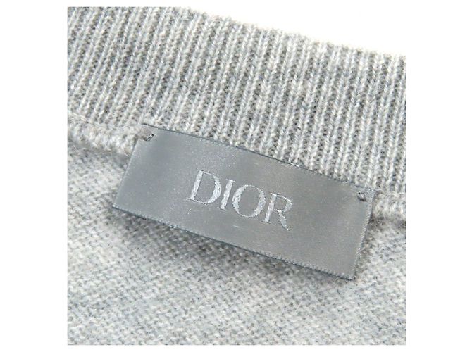 Suéter de cachemira CD entrelazado Dior gris S - vista 5