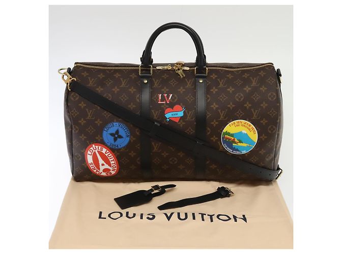 LOUIS VUITTON Monogramma La Mia LV Sticker Keepall Bandoulière 50 Borsa LV Auth 93086S - vista 12