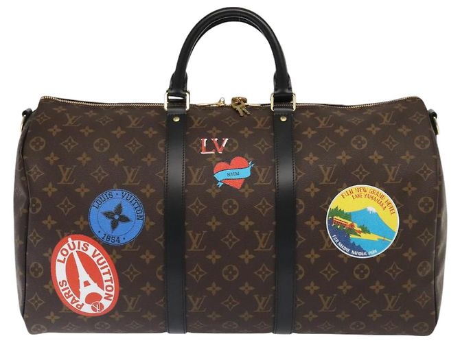 LOUIS VUITTON Monogramma La Mia LV Sticker Keepall Bandoulière 50 Borsa LV Auth 93086S - vista 13
