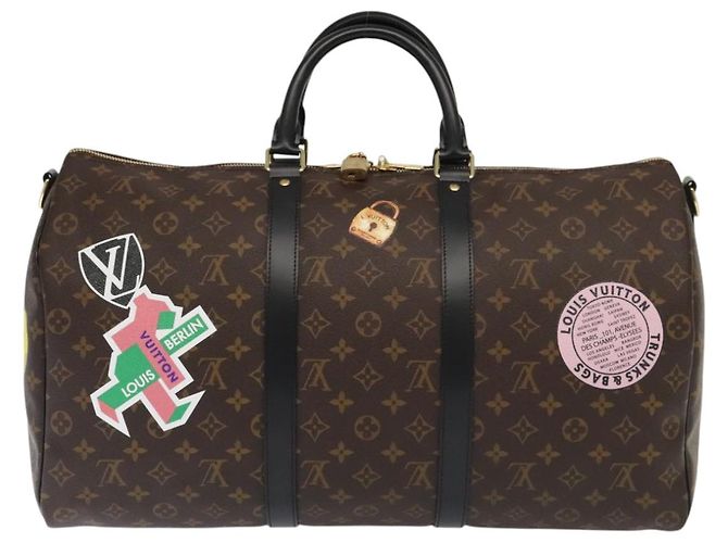 LOUIS VUITTON Monogramma La Mia LV Sticker Keepall Bandoulière 50 Borsa LV Auth 93086S - vista 2