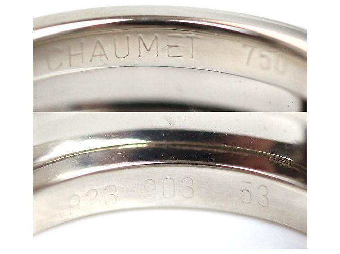 Anillo de oro blanco, zafiro rosa y diamante de Chaumet - vista 5