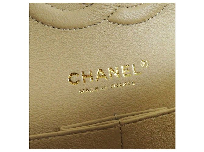 Borsa a spalla in pelle di caviale Chanel Beige - vista 13