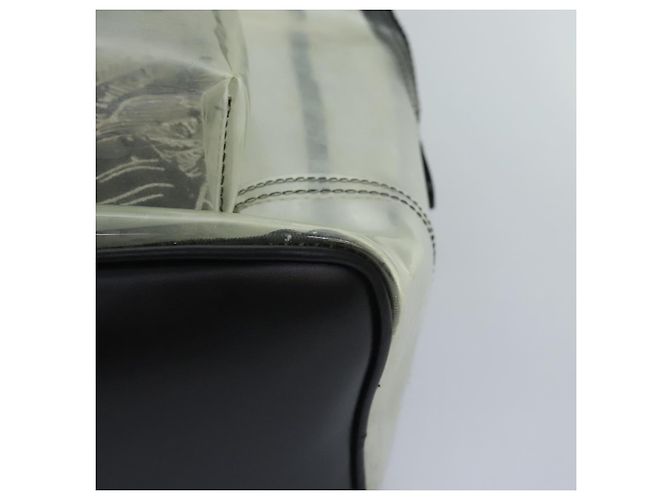 BALLY Zaino in Vinile Trasparente Nero Argento Auth bs18516 - vista 14