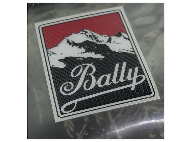 BALLY Zaino in Vinile Trasparente Nero Argento Auth bs18516 - vista 17