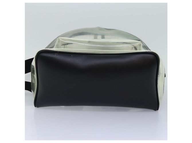 BALLY Zaino in Vinile Trasparente Nero Argento Auth bs18516 - vista 5