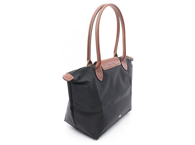 Borsa M Longchamp Le Pliage Original in nylon e pelle - vista 2
