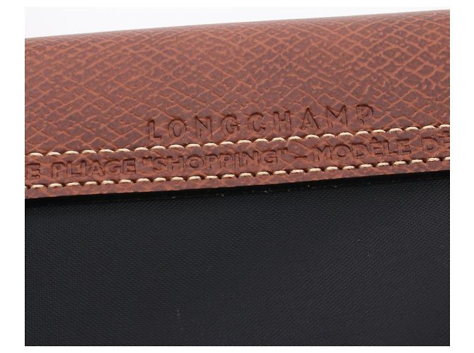 Borsa M Longchamp Le Pliage Original in nylon e pelle - vista 4