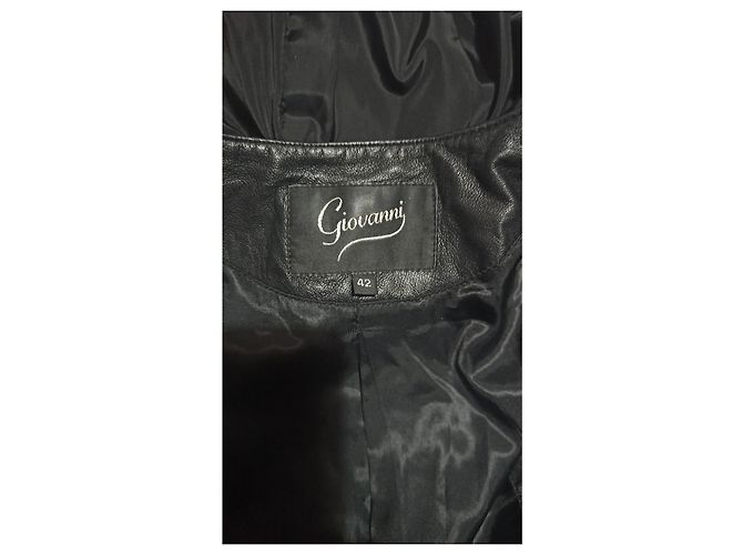 Autre Marque Giovanni veste damasco com pele Preto - vista 10