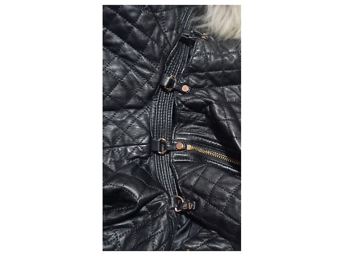 Autre Marque Giovanni veste damasco com pele Preto - vista 8