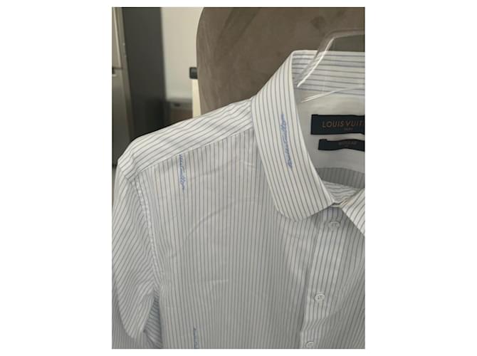 Montsouris Camicia Louis Vuitton Bianca in Cotone Bianco - vista 3