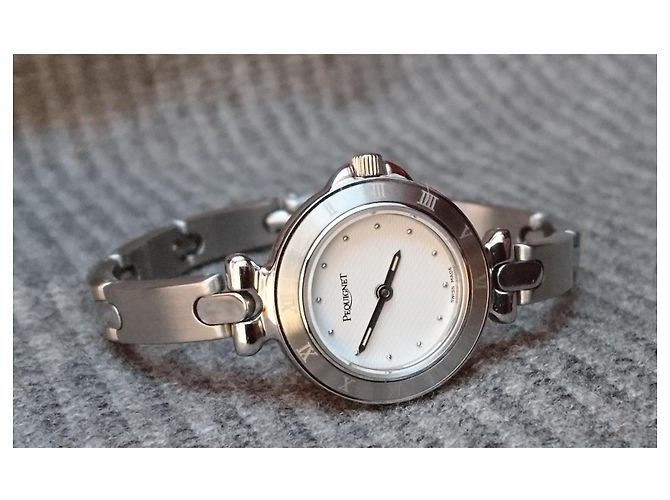 Damenquarzuhr Pequignet, Ref. 778 Swiss Made Silber Weiß - Ansicht 2