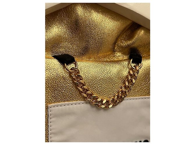 Balmain pour H&M Moschino for H&M Leather Biker Gold Jacket NWT Moschino Golden Gold hardware - view 8