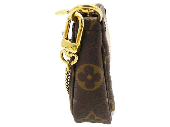 Clutch Mini Pochette Accessoire Vivienne de Louis Vuitton Castaño - vista 3