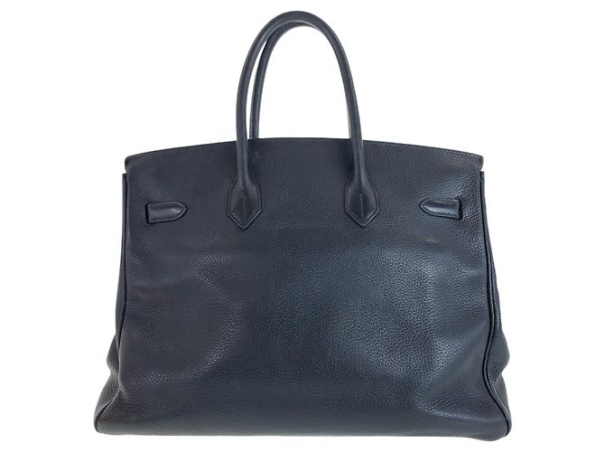 Hermès Borsa tote Hermes Birkin 35 in Togo nero - vista 2