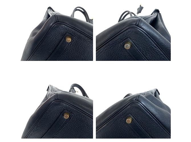 Hermès Borsa tote Hermes Birkin 35 in Togo nero - vista 3
