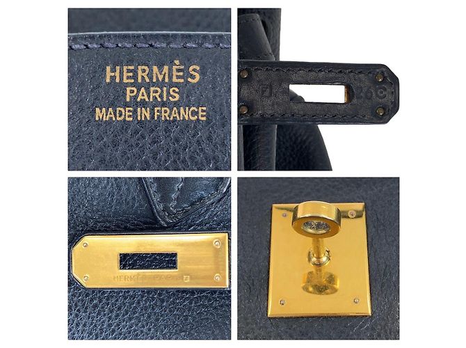 Hermès Borsa tote Hermes Birkin 35 in Togo nero - vista 4
