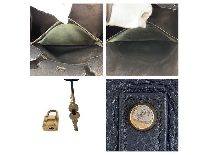 Hermès Borsa tote Hermes Birkin 35 in Togo nero - vista 5