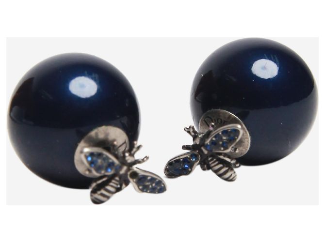 Dior Orecchini tribali navy - vista 2