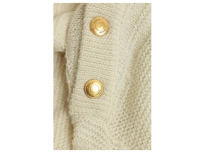 Bally Rippstrick-Pullover aus Alpaka-Mischung - Größe UK 10 Roh - Ansicht 4