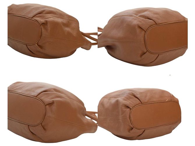 Michael Kors Bolso bucket de cuero marrón con borlas Castaño - vista 4