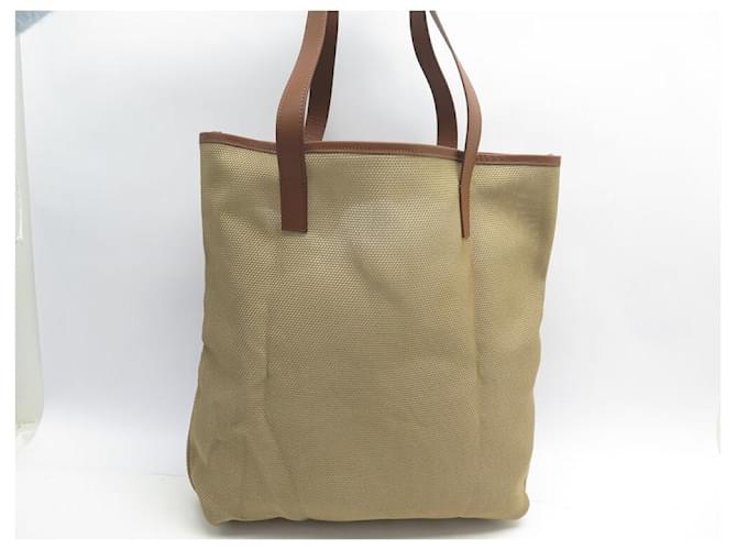 NUOVA BORSA CHOPARD BEIGE IN CANVAS E PELLE MARRONE - vista 2