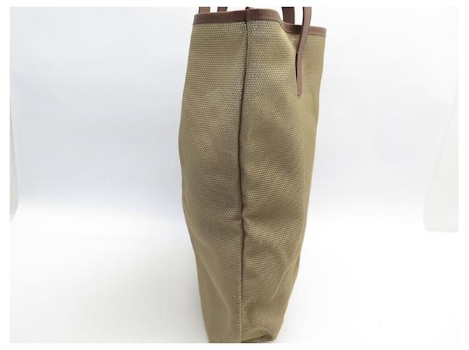 NUOVA BORSA CHOPARD BEIGE IN CANVAS E PELLE MARRONE - vista 3
