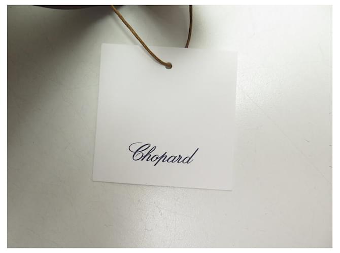 NUOVA BORSA CHOPARD BEIGE IN CANVAS E PELLE MARRONE - vista 9