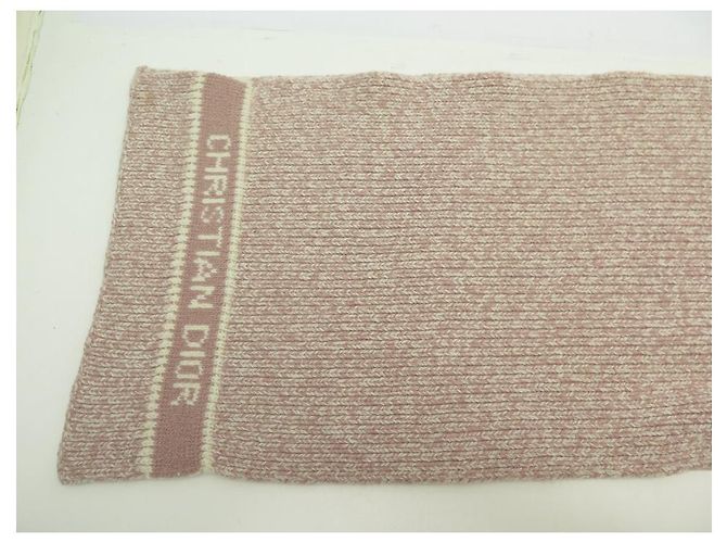 NUOVA SCARF CHRISTIAN DIOR D-WHITE 05DWI314I007 IN LANA E CACHEMIRE Rosa - vista 5