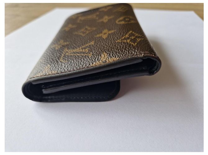 Carteira compacta Monogram Flower preta Louis Vuitton M62578 Monograma - vista 5
