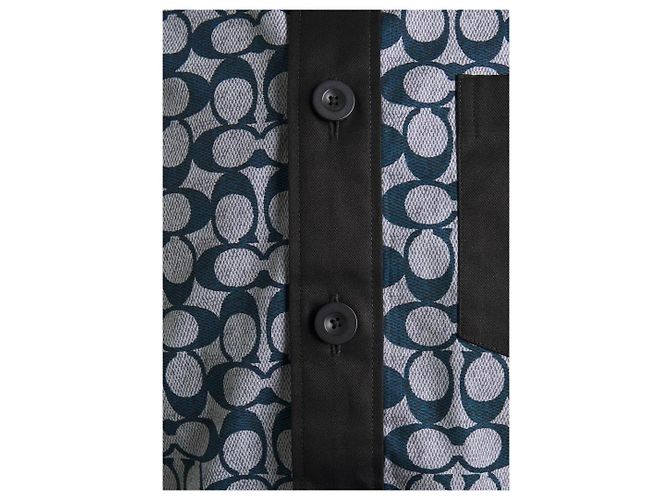 Coach Freizeitshirt mit Logo-Print Neu XL Blau - Ansicht 3