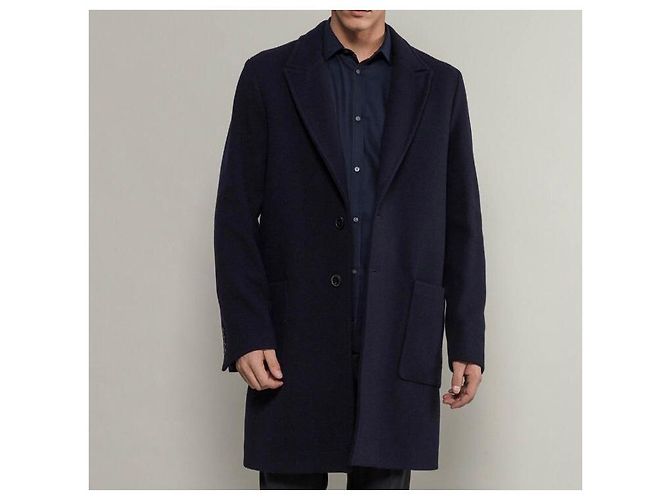 Zapa Paris men's blue wool coat - view 2