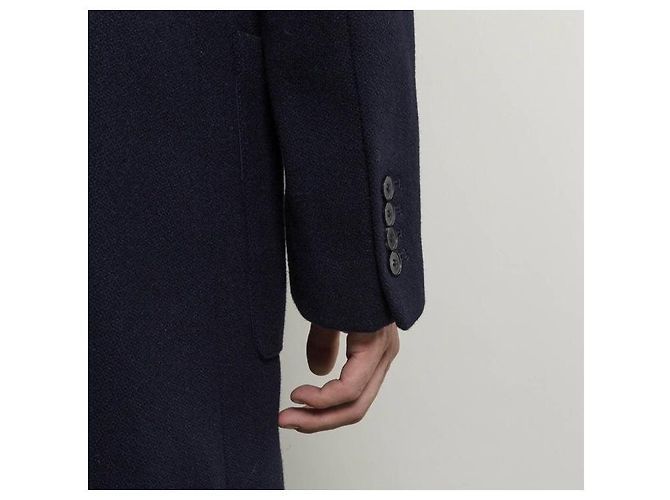 Zapa Paris men's blue wool coat - view 4