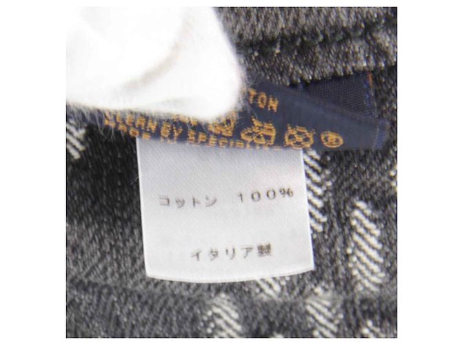 Cappello bucket in cotone grigio Louis Vuitton Marrone - vista 8