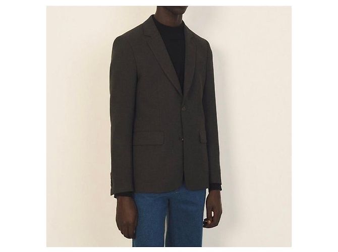 Sandro Blazerjacke Herren Neu XL Wintergewicht Anthrazitgrau - Ansicht 2