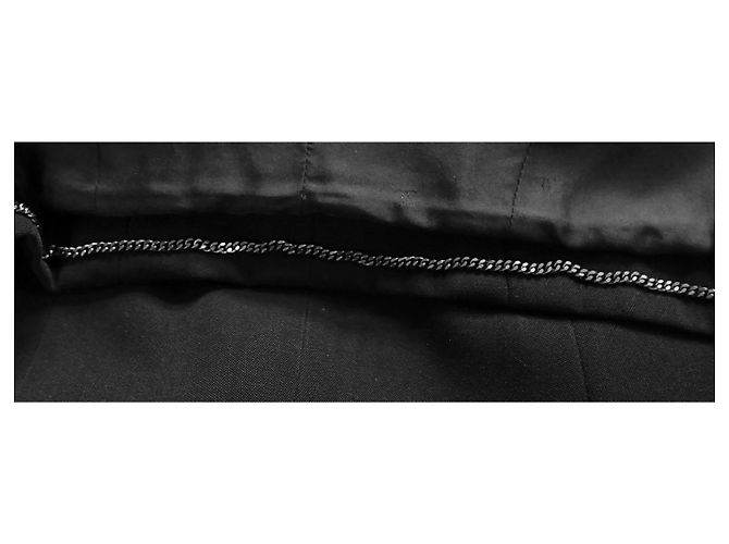 Schwarze Wolljacke mit Nahtdetails Chanel Vintage Herbst 1998 - Ansicht 9