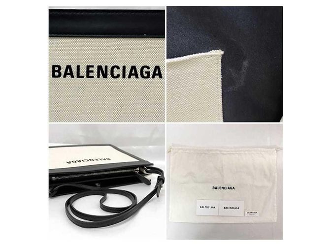 Everyday Borsa a spalla Balenciaga nera e bianca Nero Bianco - vista 11