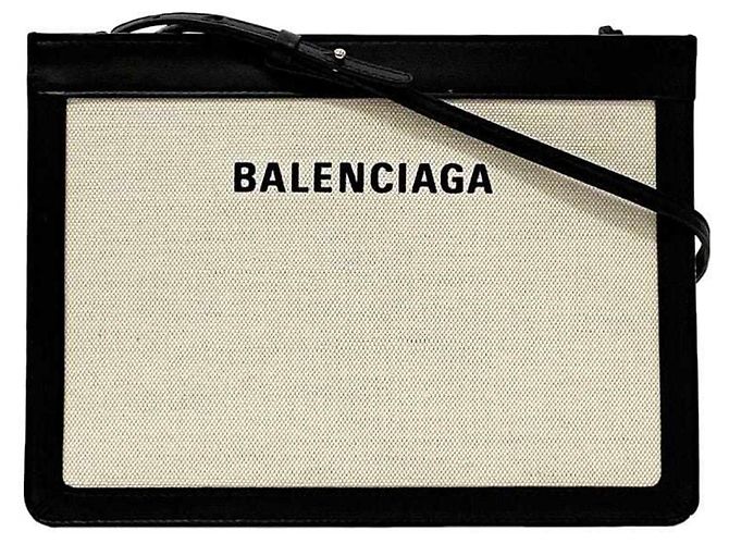 Everyday Borsa a spalla Balenciaga nera e bianca Nero Bianco - vista 2