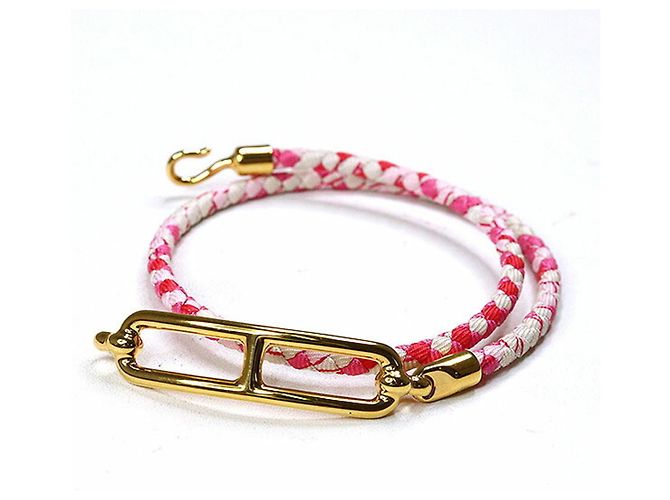 Silk In Hermès Seidenarmband Mehrfarben Golden - Ansicht 2