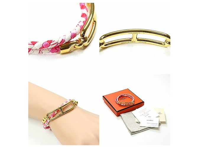 Silk In Hermès Seidenarmband Mehrfarben Golden - Ansicht 3