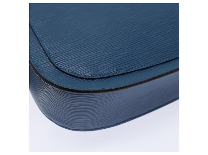 Saint-Cloud LOUIS VUITTON Bolsa de Hombro Epi Saint Cloud GM Azul Toledo M52195 LV Auth ep5940 - vista 17